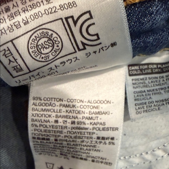 Levi’s 721 Altered High Rise Skinny Jeans Distressed Ankle Zip W28 L27 - Picture 9 of 9